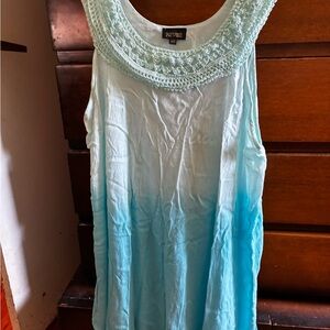 Revie Aqua Embroidered dress